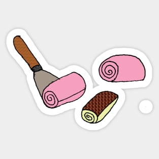 Ice Cream Rolls Sticker